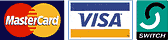 Visa/Mastercard/Switch accepted